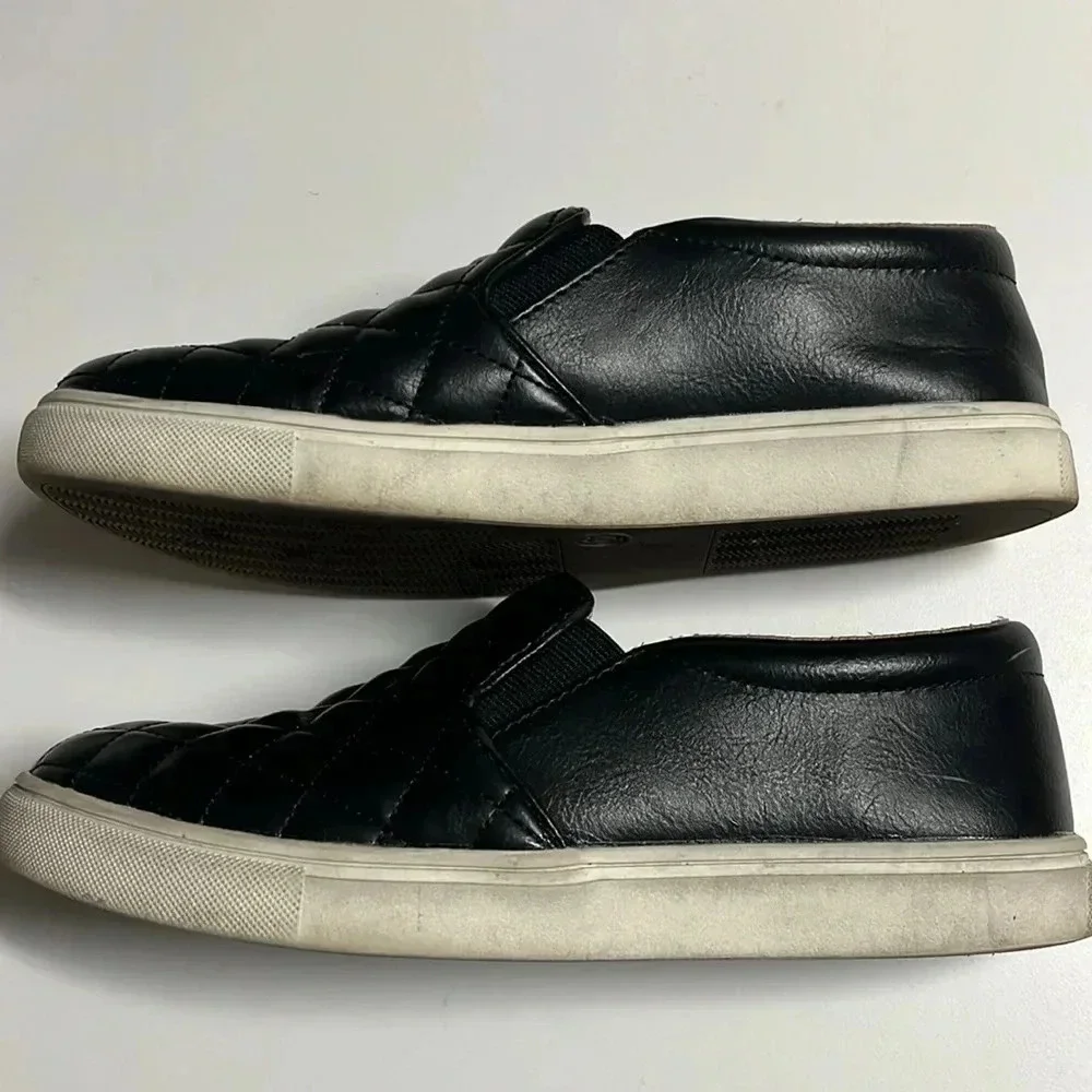 Imperfect quilted shoes Target A New Day black‎ quilted slip on shoes sneakers 6